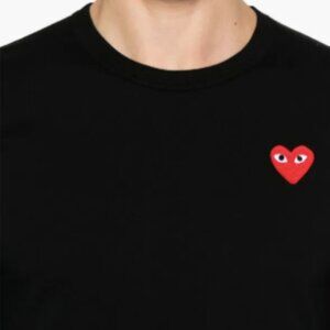Comme des Garçons Play Graphic Print Crew Neck T-Shirt Size: S